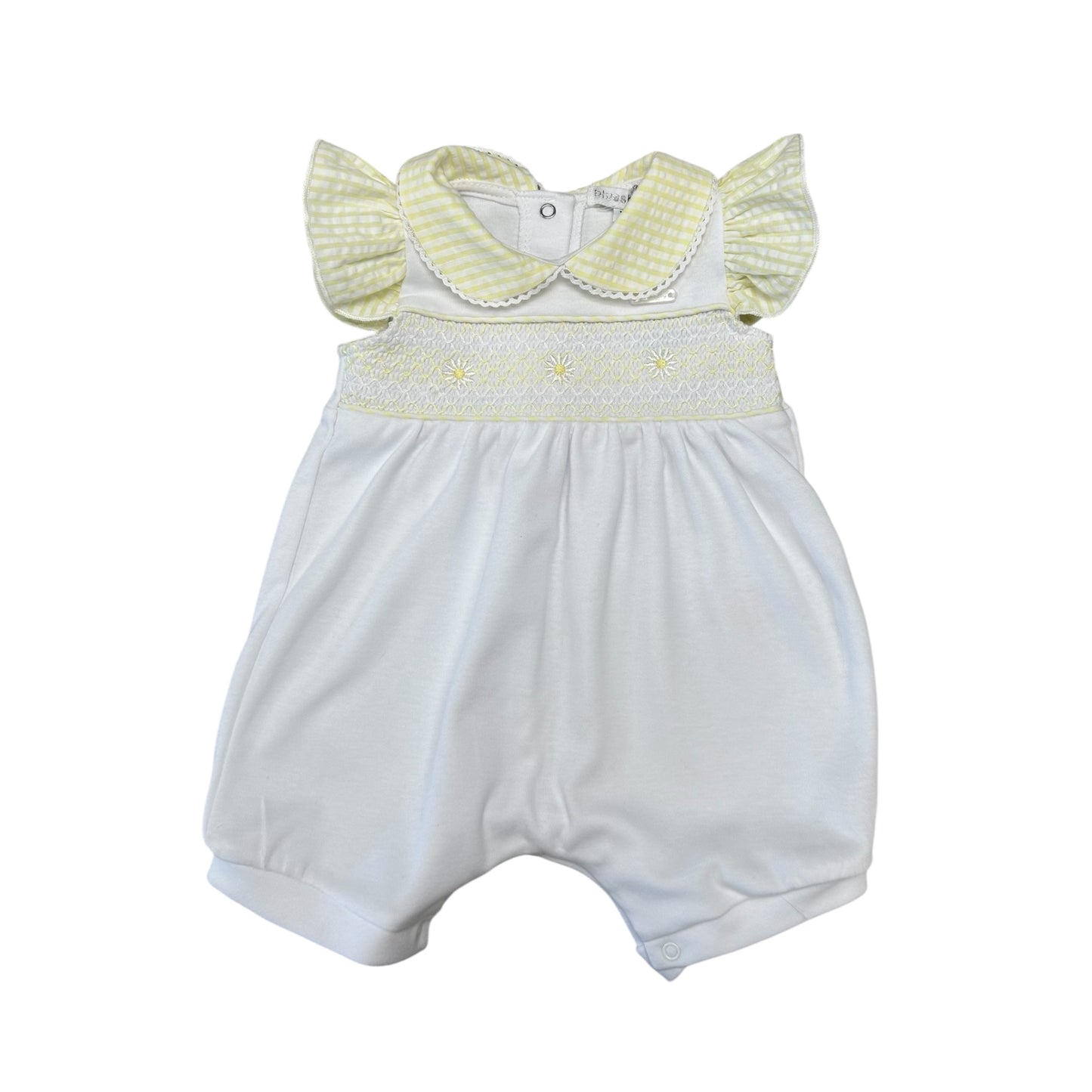 blues baby - White girls romper with lemon