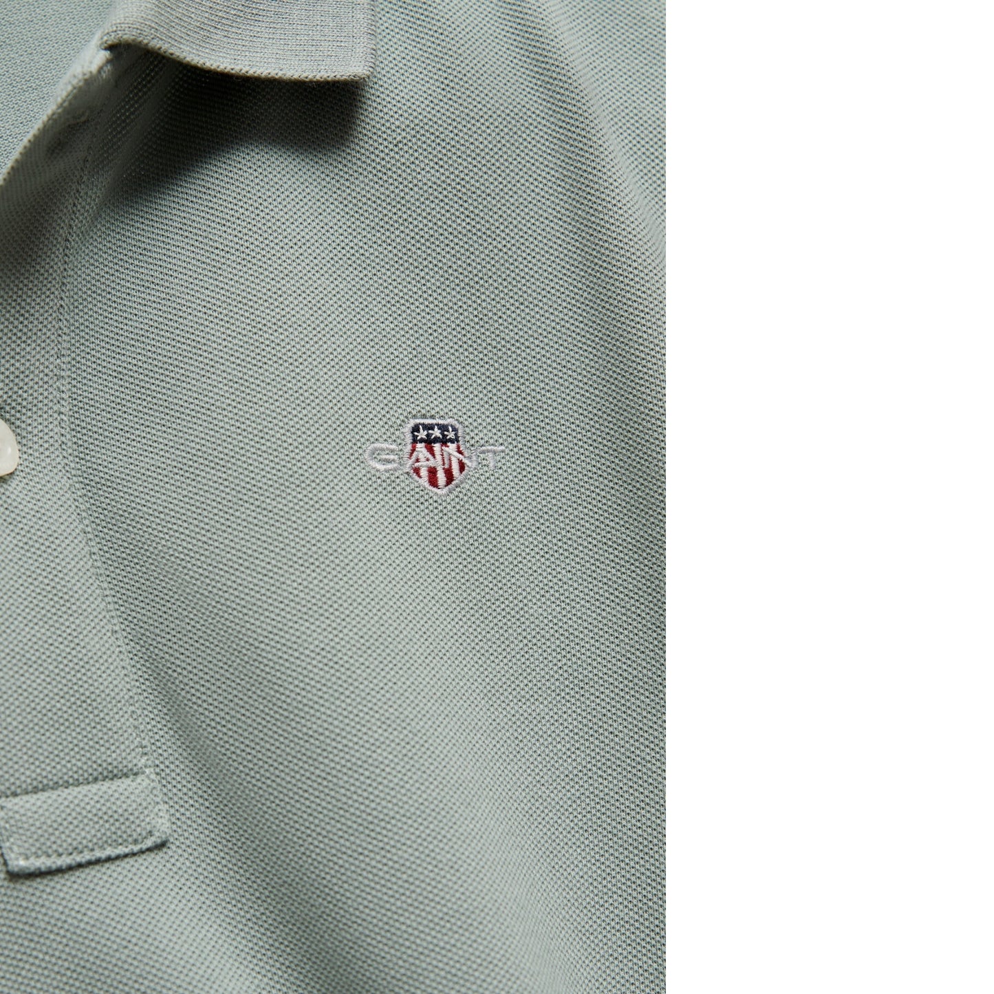 Gant - Polo T-shirt, sage