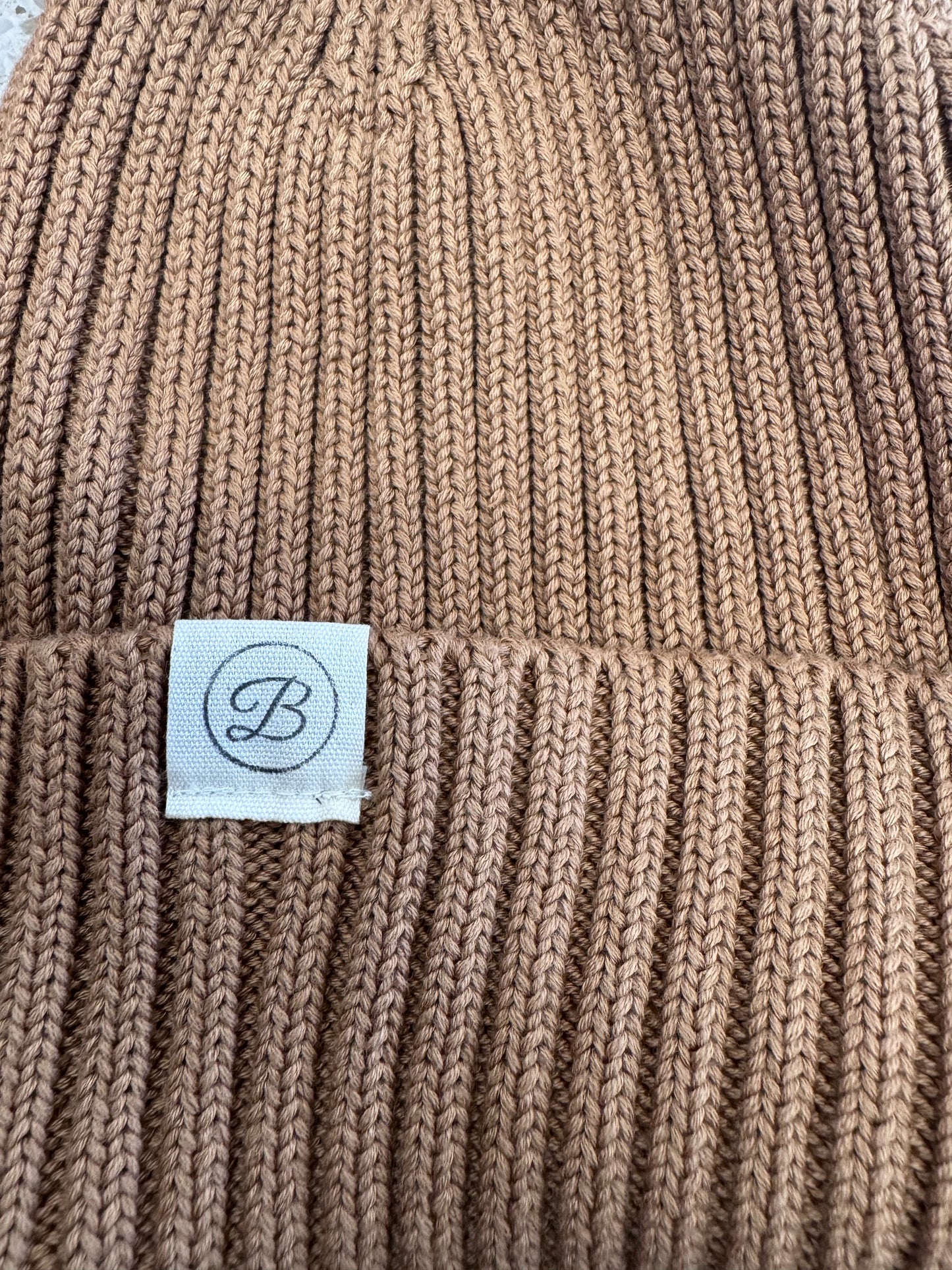 Betty Mckenzie - Ribbed Knit Hat, Biscuit