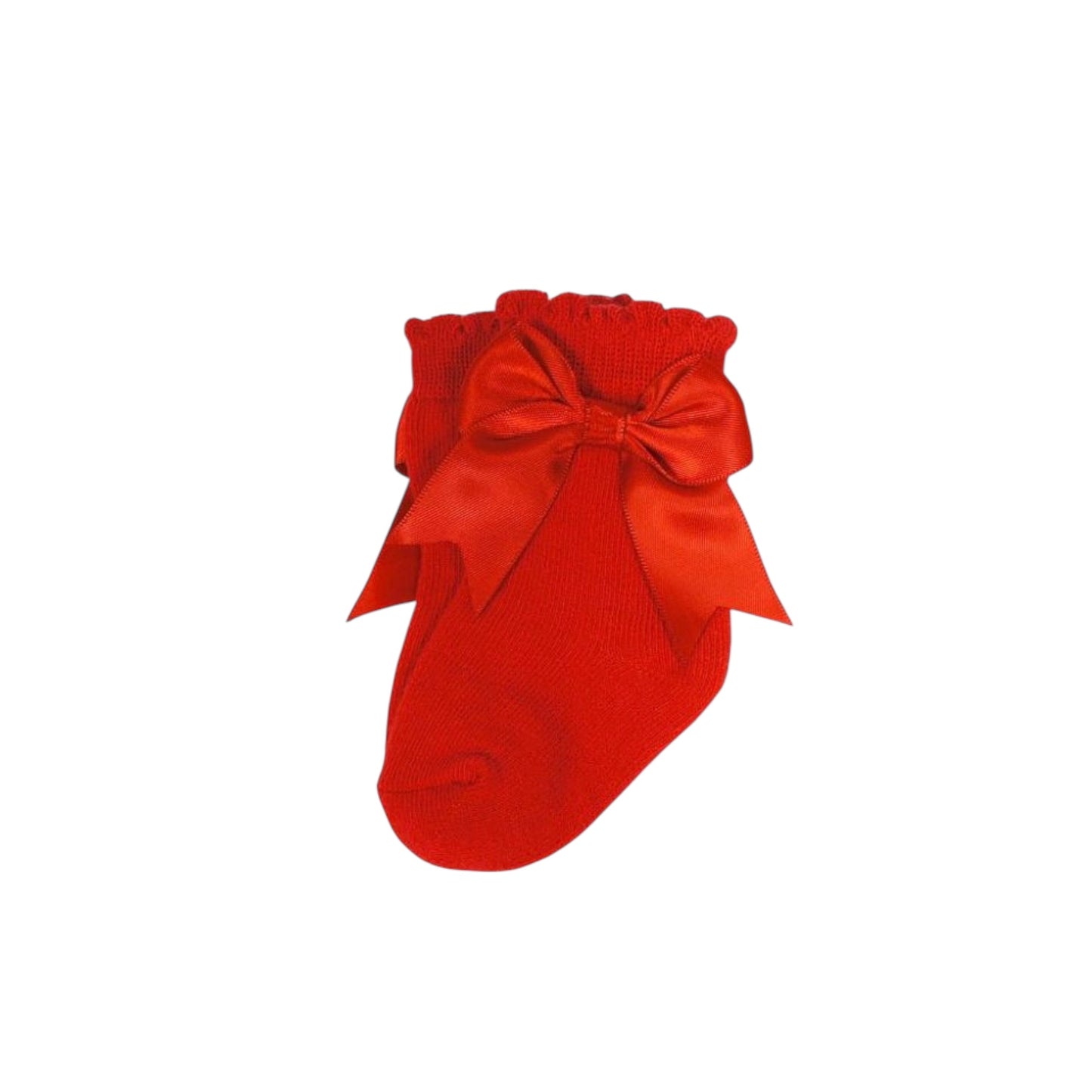 Betty Mckenzie - Red short socks with side bow