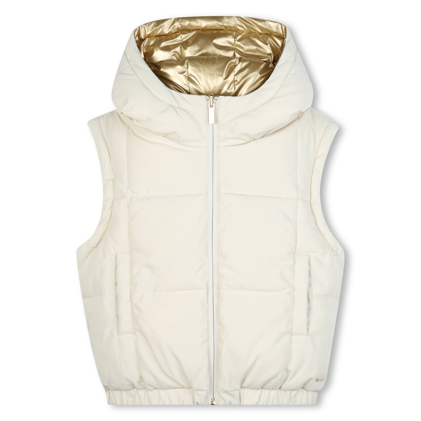 Boss - Gold reversible puffer jacket