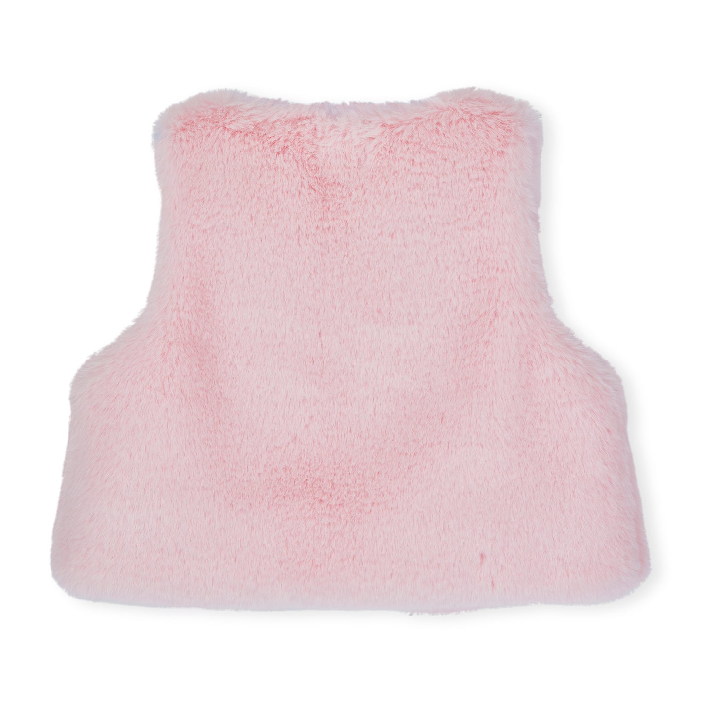 Little A - Pale pink faux fur gilet