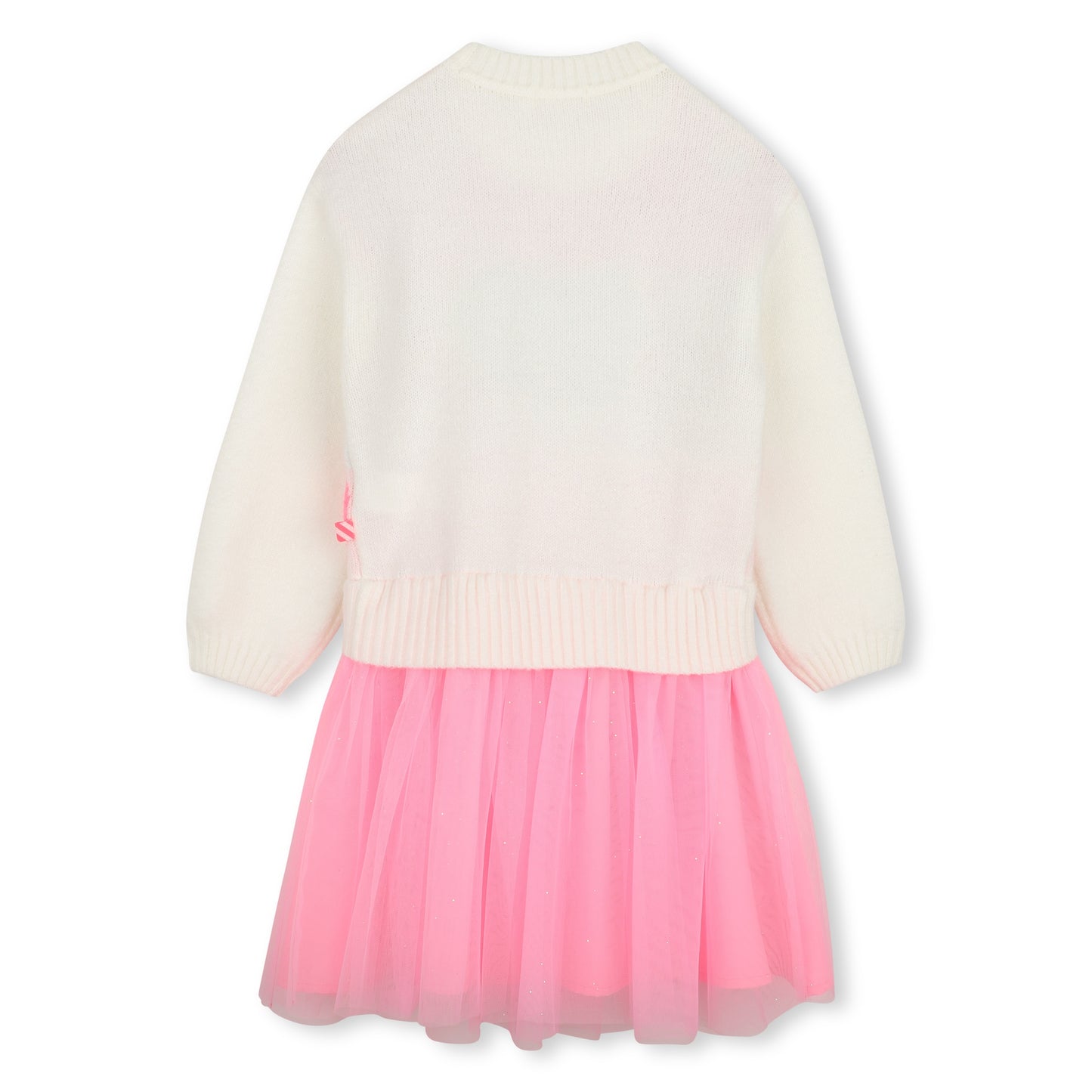 Billieblush - Knit and tule heart design dress