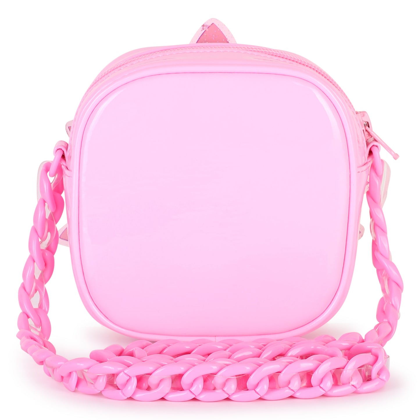 Billieblush - Pink, round shoulder bag with funky cat face