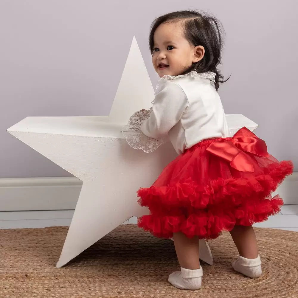 Caramelo Kids Tutu Skirt, Red1