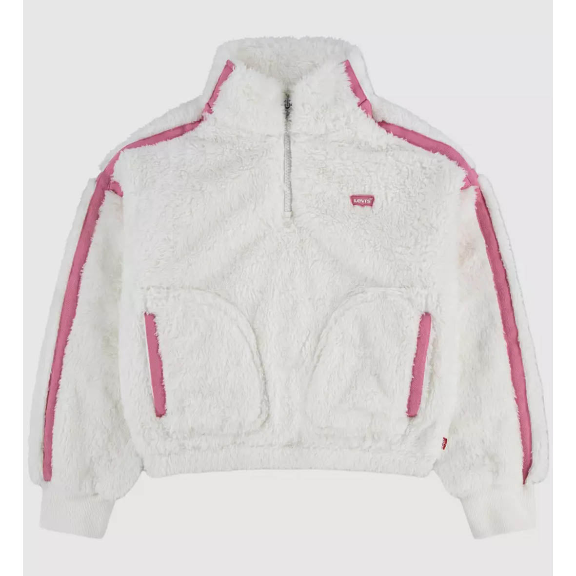 Levi's - Cream fleece, half zip top