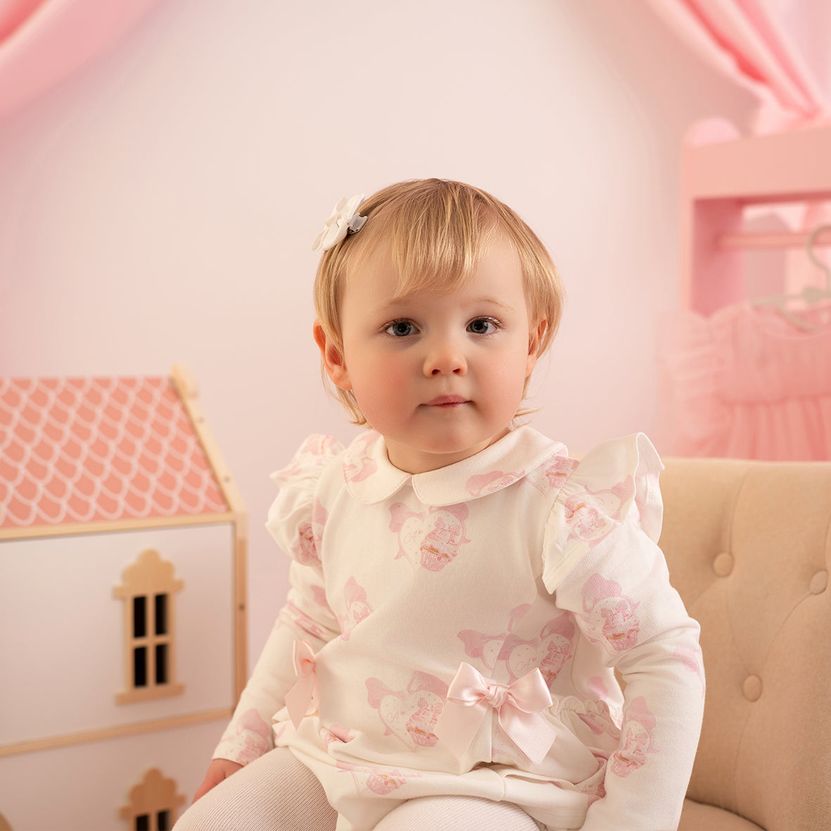 Little A - Cupcake print baby romper, Journey