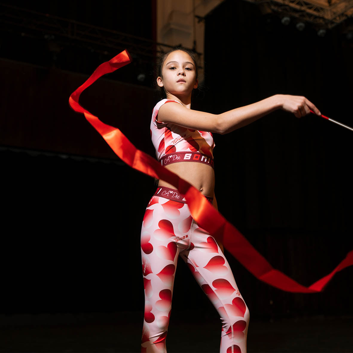 Bonini - Pink printed tape leggings leggings