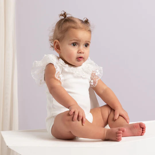 Caramelo Kids, bodyvest, Caramelo Kids - ivory lace body suit, 034172