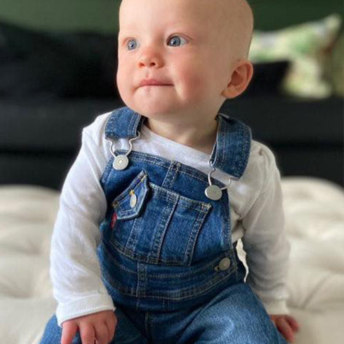 Frank in his soft denim Levi's dungarees