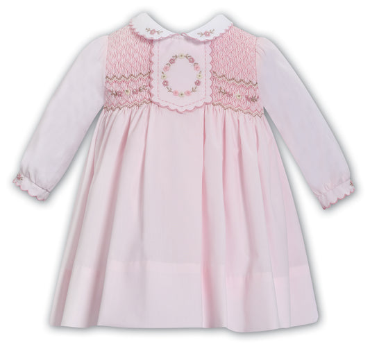 Sarah Louise - Light pink, traditional hand smocked dress