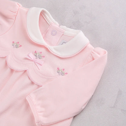 Emile et Rose - Light pink romper with matching hat