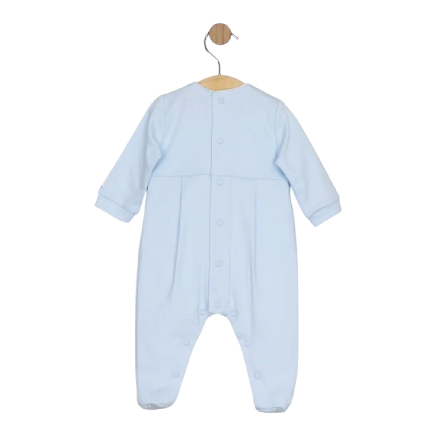 Emile et Rose - Pale blue all in one, romper with hat, Miller