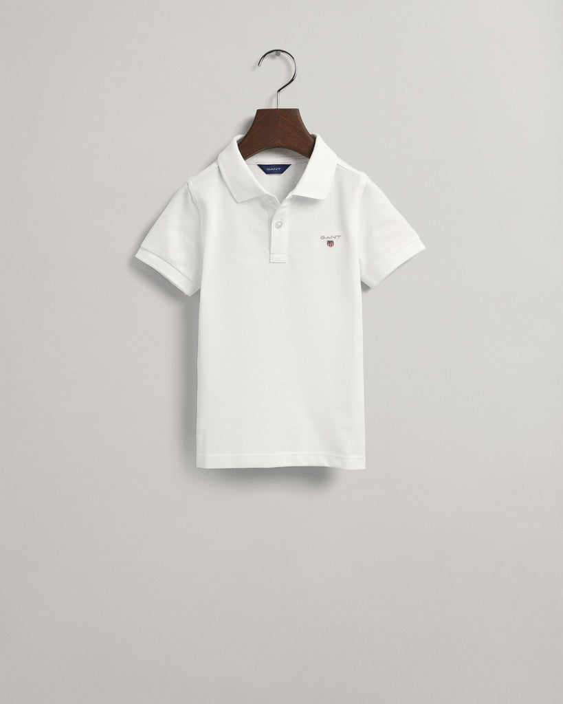 Gant, T-shirts, Gant - SS white polo shirt