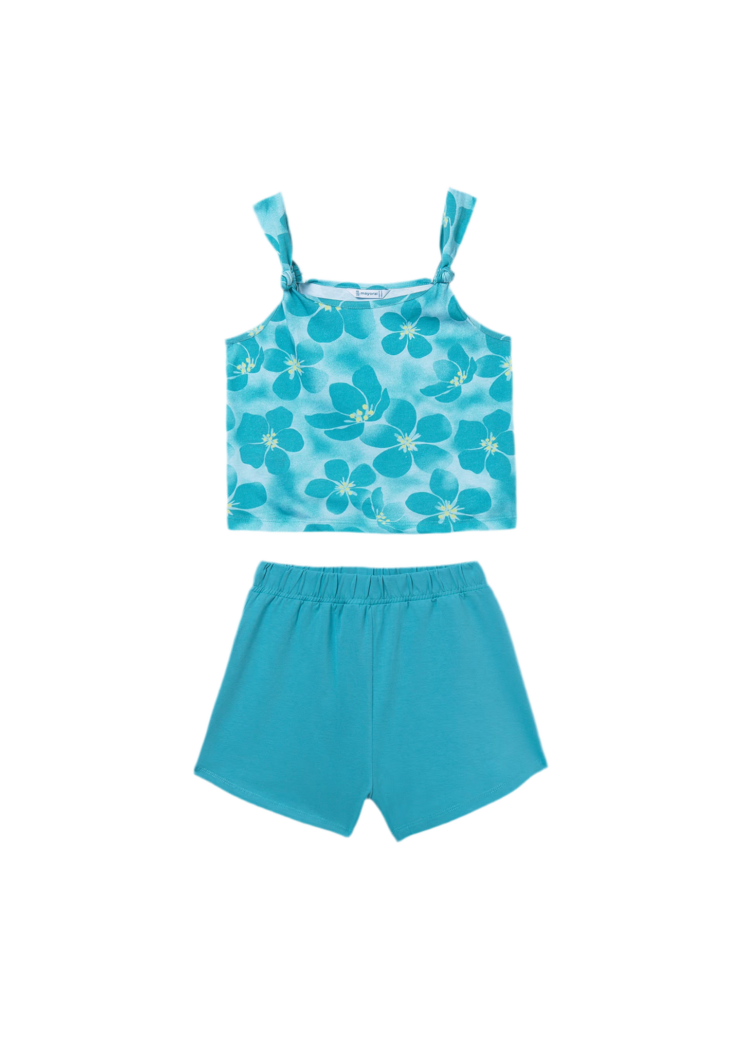 Mayoral - Aqua 2 piece shorts outfit