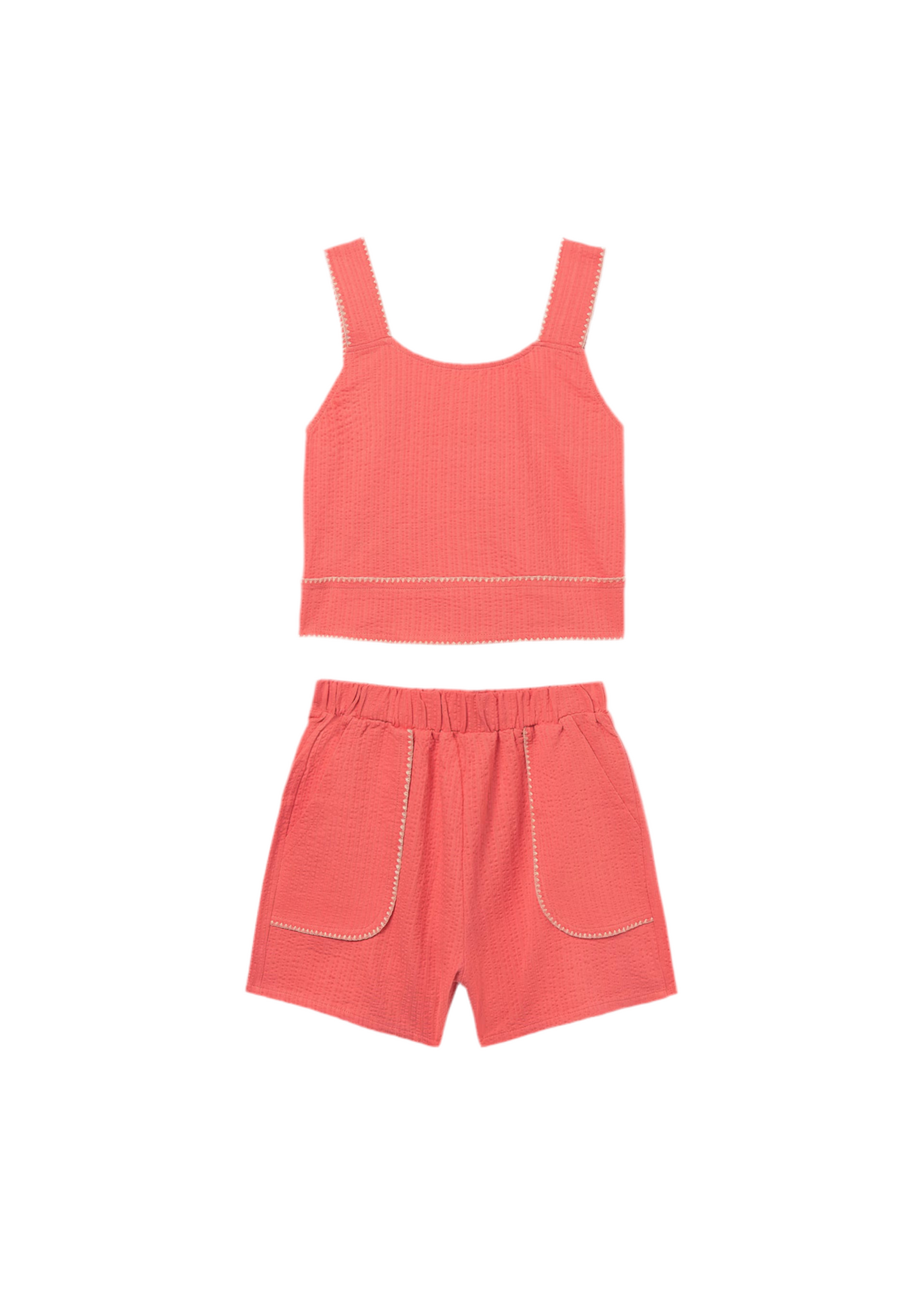 Mayoral - Coral 2 piece shorts outfit