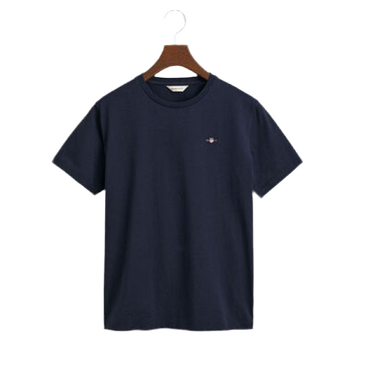 Gant, T-shirts, Gant - Navy shield short sleeved T-shirt