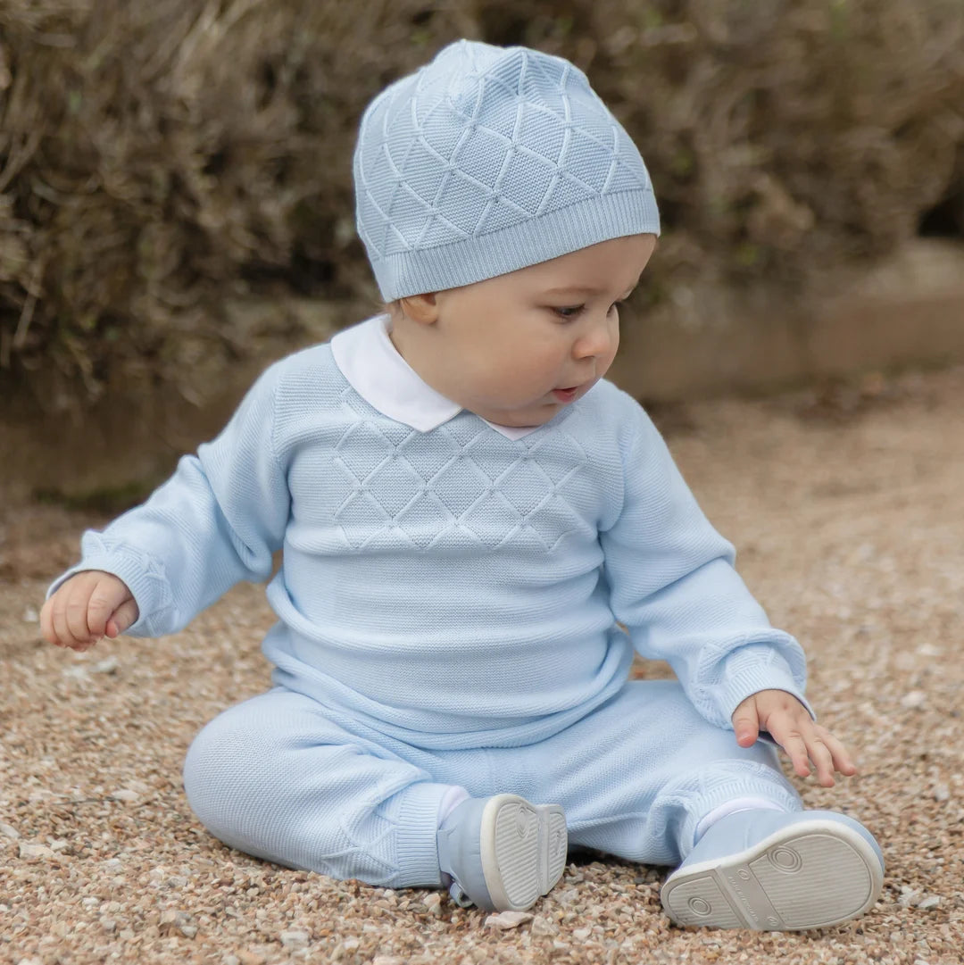 Emile et Rose - knitted set, blue