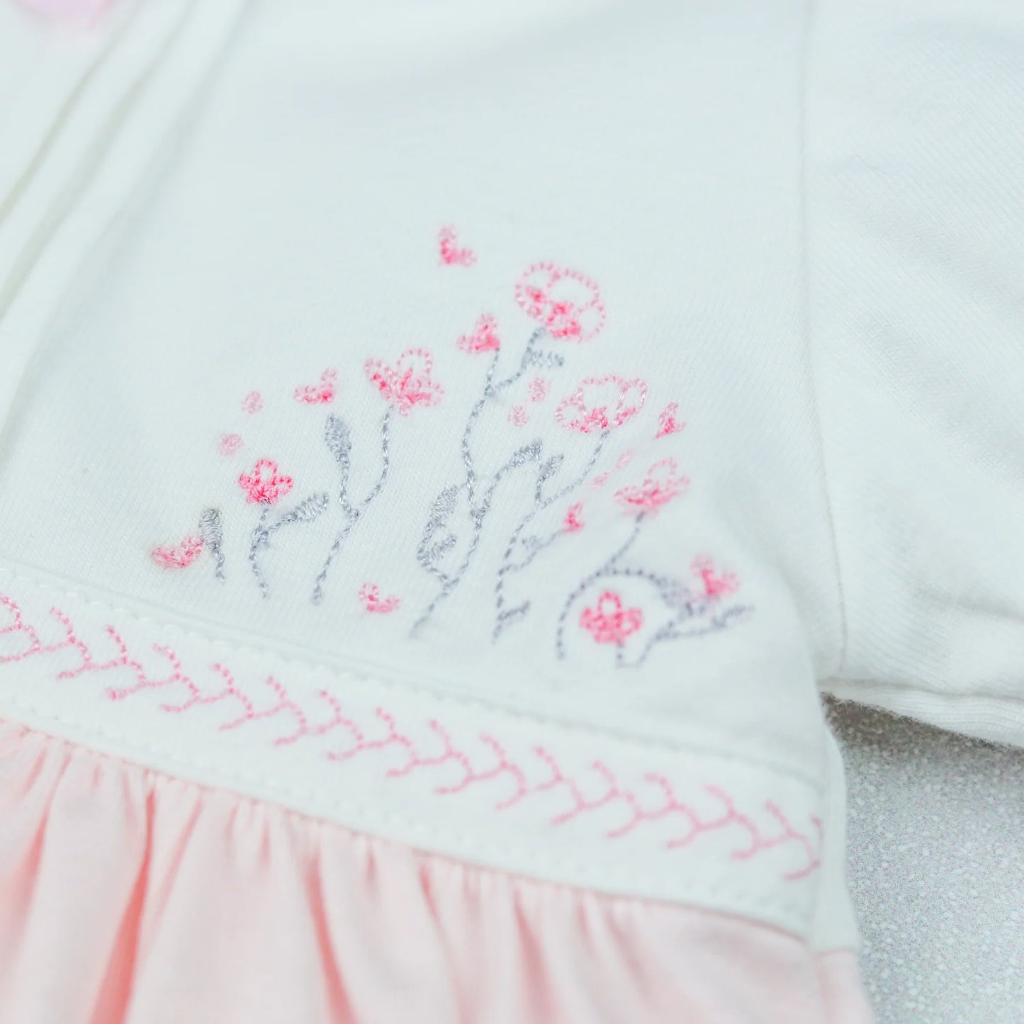 Emile et Rose - Pink and white dress with pants,
