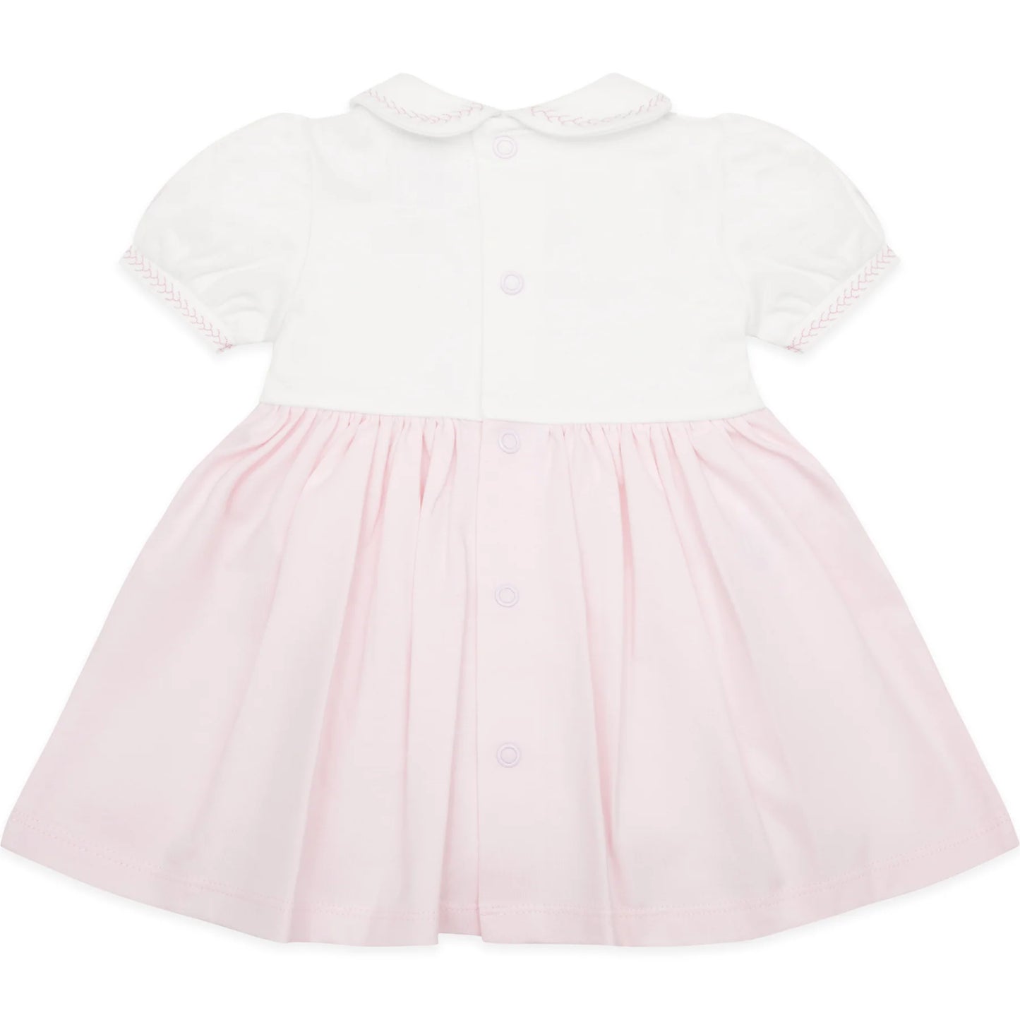 Emile et Rose - Pink and white dress with pants,