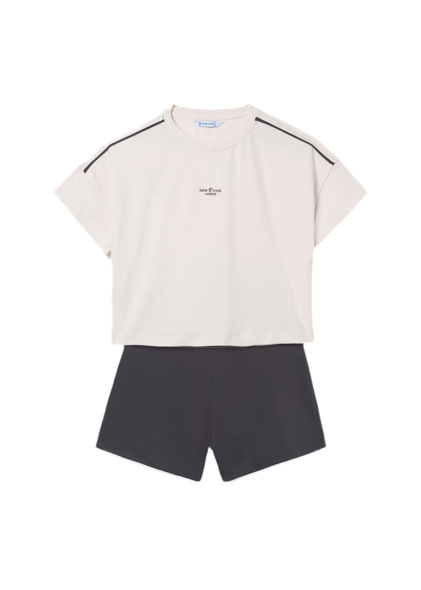 Mayoral - Cream 2 piece shorts outfit