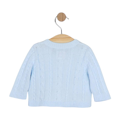 Emile et Rose - Cable knit cardigan, Blue