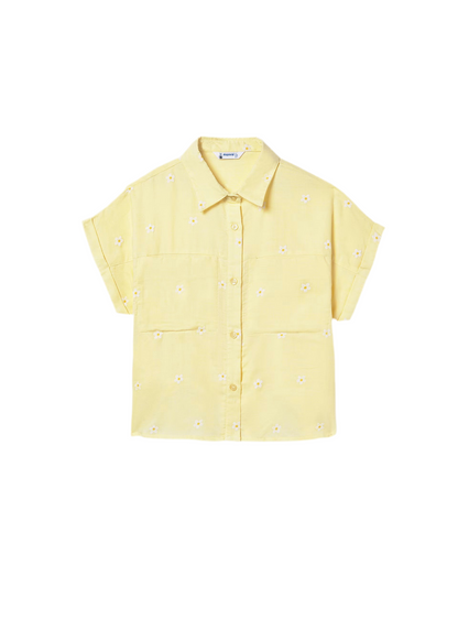 Mayoral - Shirt & Vest Set, Lemon