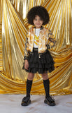 A'Dee, skirt outfits, A'Dee - Black and gold 2 piece skirt set, Bree