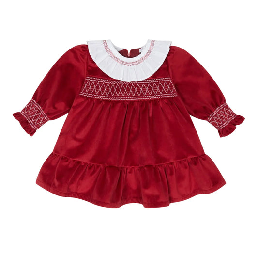 deolinda - Red velvet, traditional dress