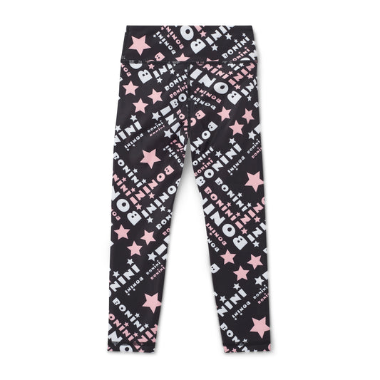 Bonini - Black Printed sport leggings, Sprint