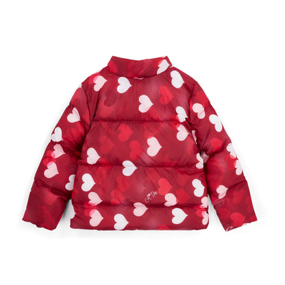 Bonini - Burgundy printed padded jacket