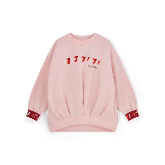 Bonini - Light pink tape sweatshirt