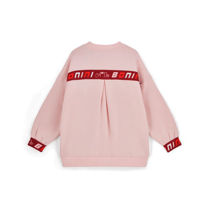 Bonini - Light pink tape sweatshirt