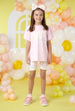 A'Dee - Pink 2 piece short legging set, Loraine