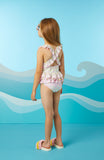 A'Dee, swimwear, A'Dee - Swimwear, pink and lemon chevron swimming costume, Ariel