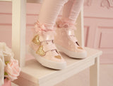Little A, Shoes, Little A - Pink heart high top shoes