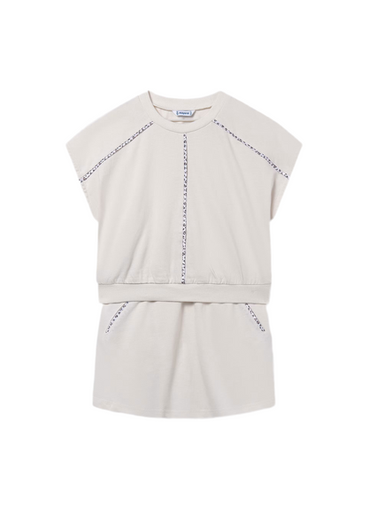 Mayoral - Cream 2 piece skirt outfit