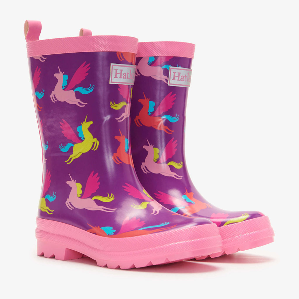 Hatley, raincoat, Hatley - Pretty Pegasus Rain Boots and socks