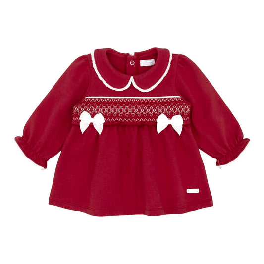 Amore - Red dress with smocking detail (baby)