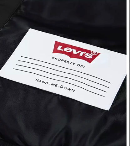 Levi's - Black padded jacket with hood. (4-16yrs)