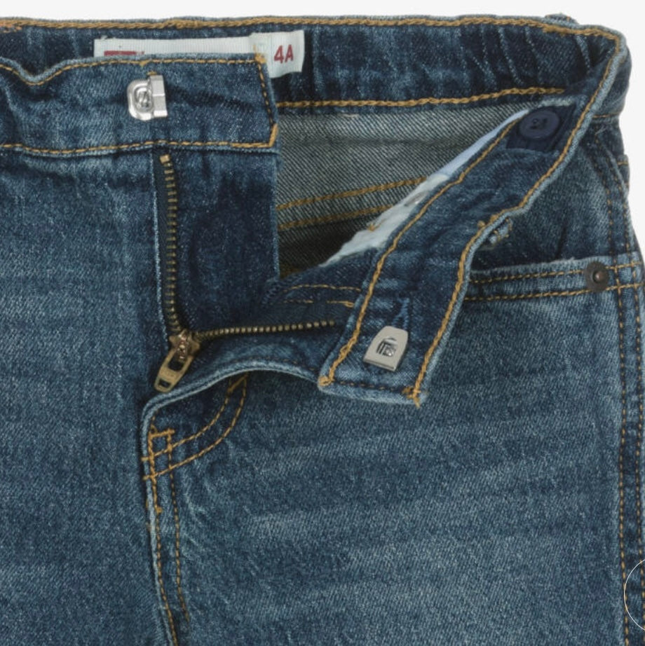 Levi’s - Blue denim wide leg, girls jeans, (4yr-8yr)
