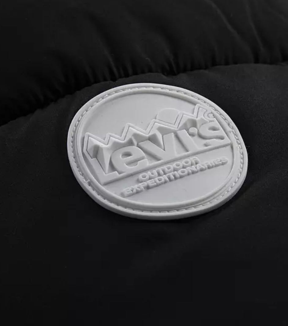 Levi's - Black padded jacket with hood. (4-16yrs)