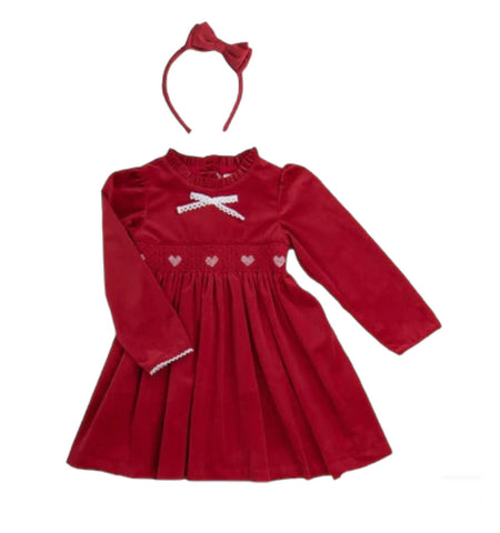 Caramelo Kids, dress, Caramelo Kids - Red Velvet Dress