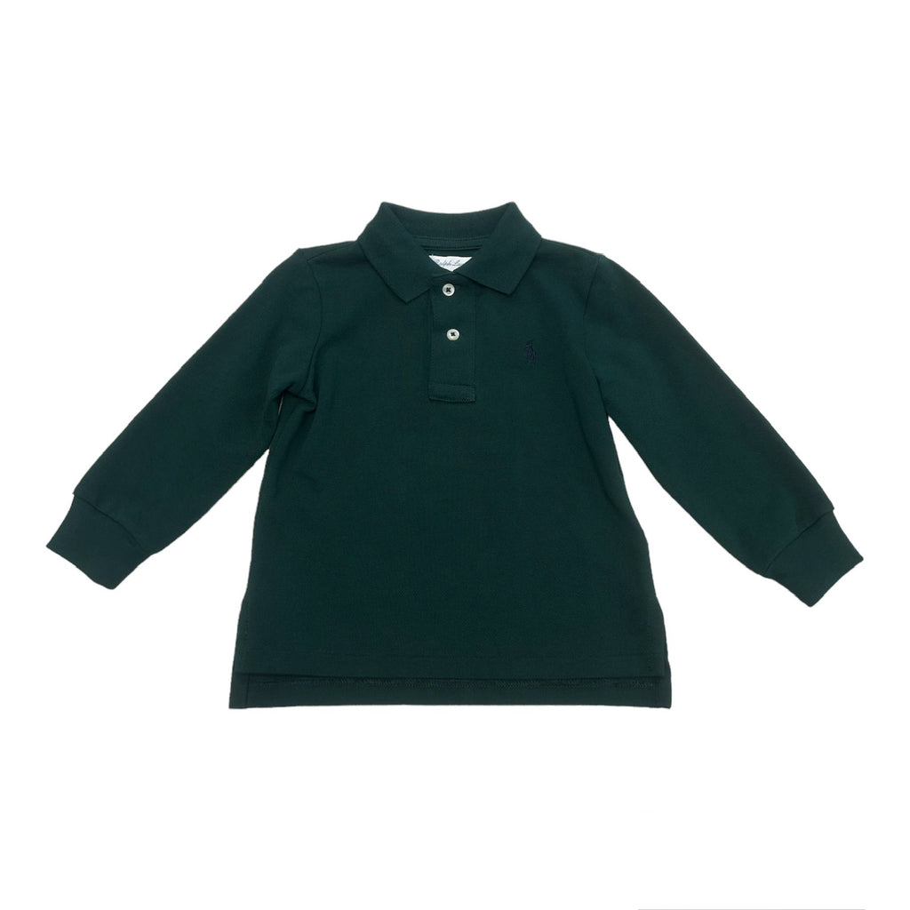 Ralph Lauren, All in ones, Ralph Lauren - Long sleeved Polo shirt, dark green, 12 months