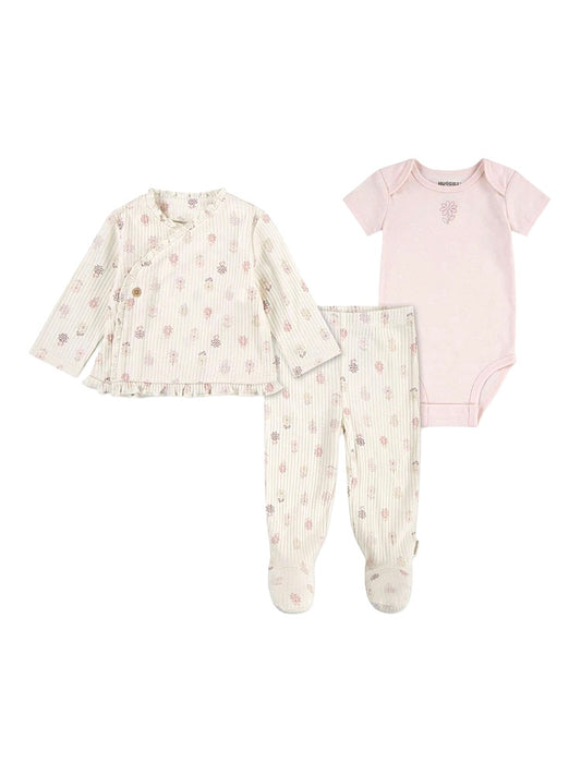 Huggies - Floral 3 piece outfit, Bodysuit, top and leggings