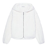 Calvin Klein - Cream fleece zipper jacket