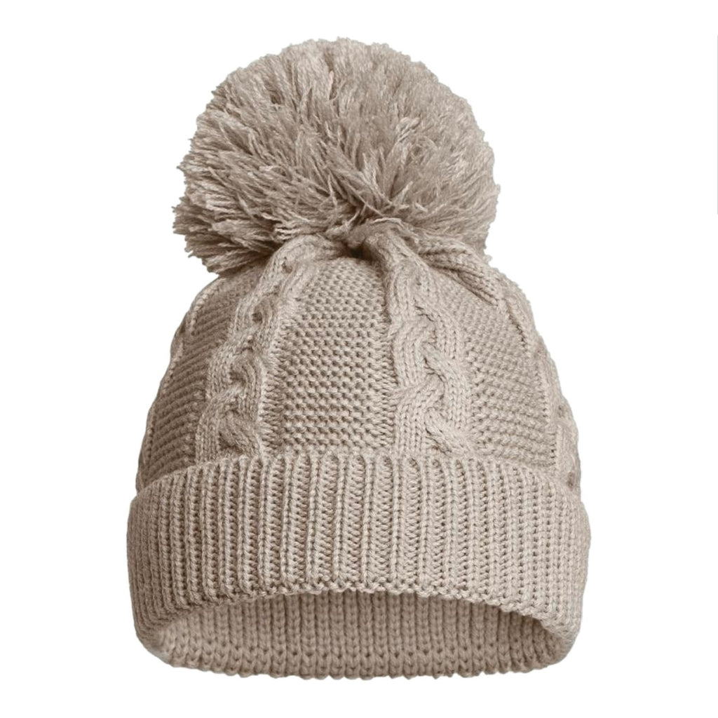 Betty Mckenzie, Hat, Zero - Cable knit hat, Biscuit
