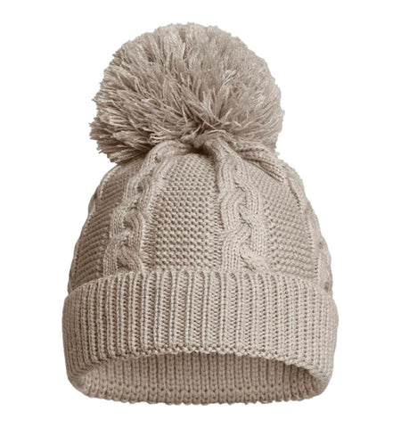 Betty Mckenzie, Hat, Zero - Cable knit hat, Biscuit