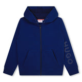 Hugo, Long sleeved Tee shirts, Hugo - Blue zipper hoodie