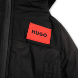 Hugo, Coats & Jackets, Hugo - Black padded hooded coat
